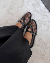 Margaux Ballerinas aus Netzstoff