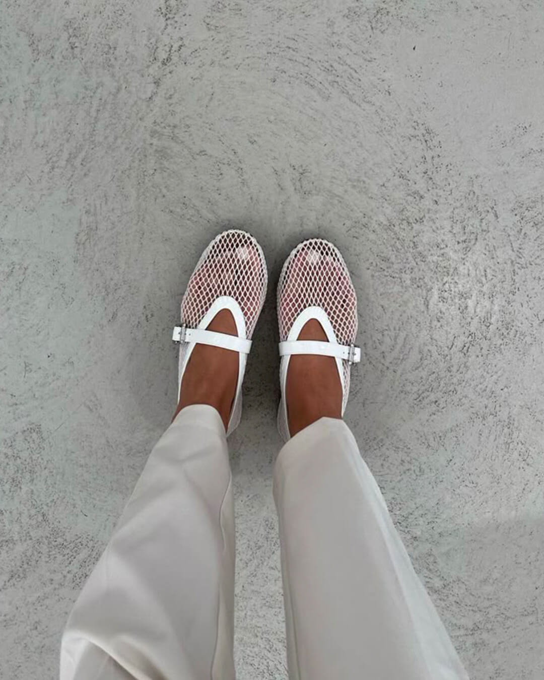 Margaux Ballerinas aus Netzstoff