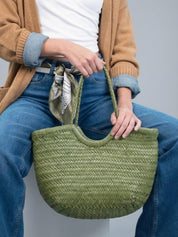 April | Woven Oversized Tote Bag