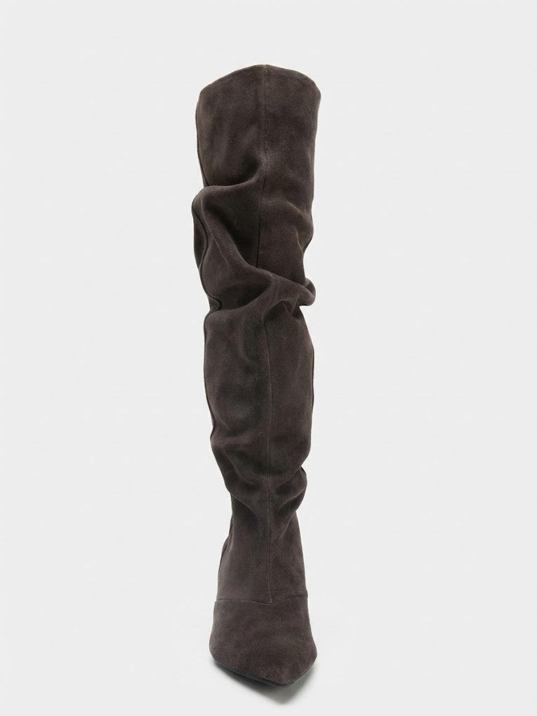 Allyson | Slouch Knee-High Heeled Boots