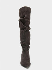 Allyson | Slouch Knee-High Heeled Boots