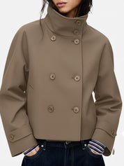 Clara | Blend High-Neck Short Coat